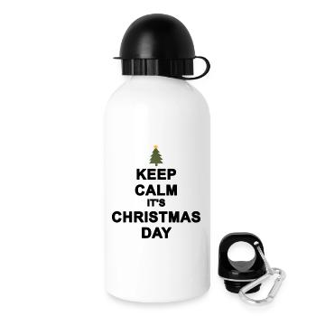 Ruhige Weihnachten bewahren - Trinkflasche mit Deckel 500 ml - Weiß - Rechts