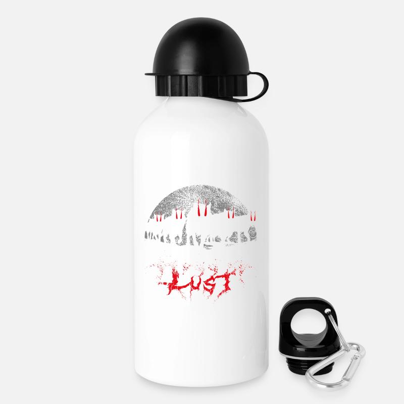Bloodlust Wolf Pack - Drinks Bottle with Lid 500 ml - white