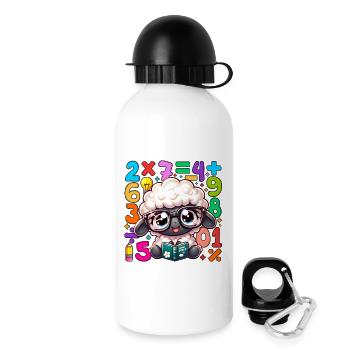 Number Day Sheep Scholar Reading Math - Drinks Bottle with Lid 500 ml - white - Right