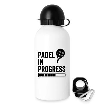 Padel en cours - Gourde avec bouchon 500 ml - blanc - Droite