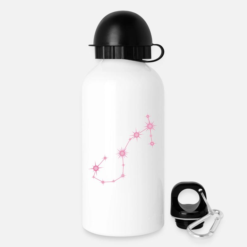 Scorpio Star Constellation Zodiac Sign Pastel Pink - Drinks Bottle with Lid 500 ml - white