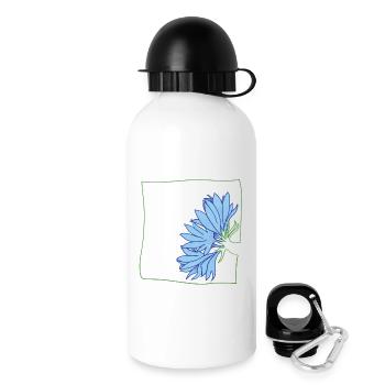 Cornflower minimalist - Drinks Bottle with Lid 500 ml - white - Right