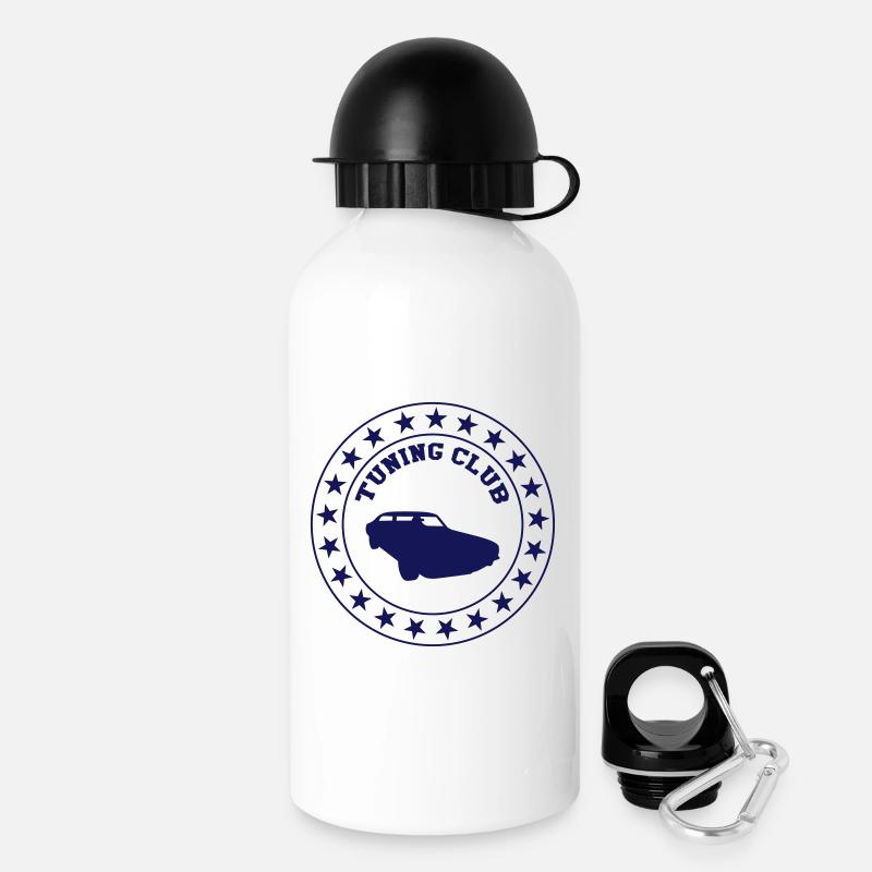Tuning Club - Drinks Bottle with Lid 500 ml - white