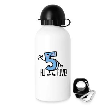 Hi Five! - Drinks Bottle with Lid 500 ml - white - Right