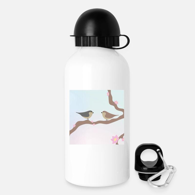 Spring birds - Drinks Bottle with Lid 500 ml - white