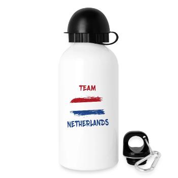 Design / idée cadeau Team Netherlands - Gourde avec bouchon 500 ml - blanc - Droite