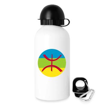 Aufkleber Berber Flagge Roundel Amazon - Trinkflasche mit Deckel 500 ml - Weiß - Rechts