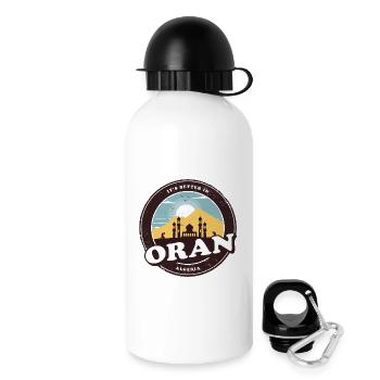 Oran Algerien Moschee Design - Trinkflasche mit Deckel 500 ml - Weiß - Rechts