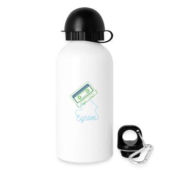 Eighties Cassette Tape 80s Retro - Drinks Bottle with Lid 500 ml - white - Right