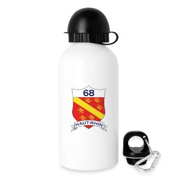 Haut-Rhin - Gourde avec bouchon 500 ml - blanc - Droite