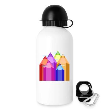 Peaks of Color - Drinks Bottle with Lid 500 ml - white - Right