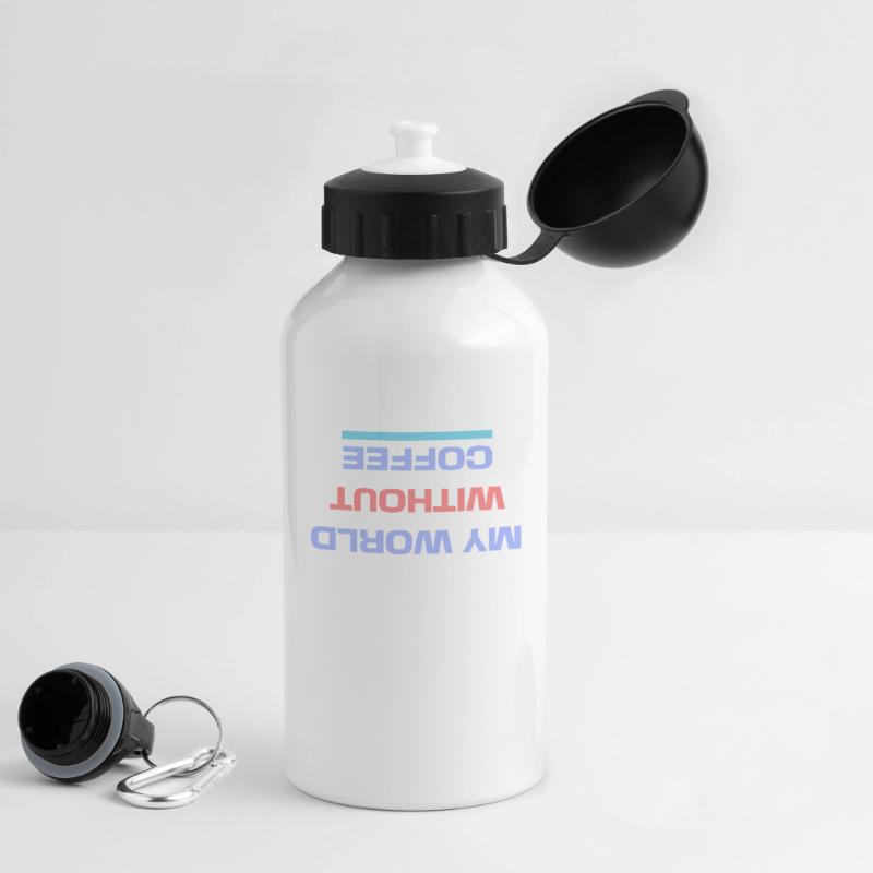 Caffeine Coffee Drinking Statement Coffee Lovers Drinks Bottle with Lid 500 ml