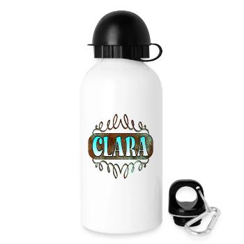 Name Day Gifts for CLARA - MAIDEN NAME - Drinks Bottle with Lid 500 ml - white - Right