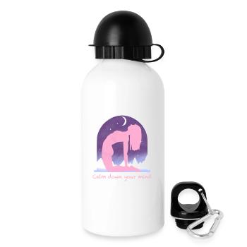 Mondnacht Ruhepose - Trinkflasche mit Deckel 500 ml - Weiß - Rechts