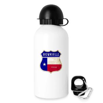 Design du drapeau texan de Brownsville - Gourde avec bouchon 500 ml - blanc - Droite