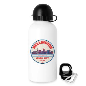 Wellington Windy City Skyline - Drinks Bottle with Lid 500 ml - white - Right
