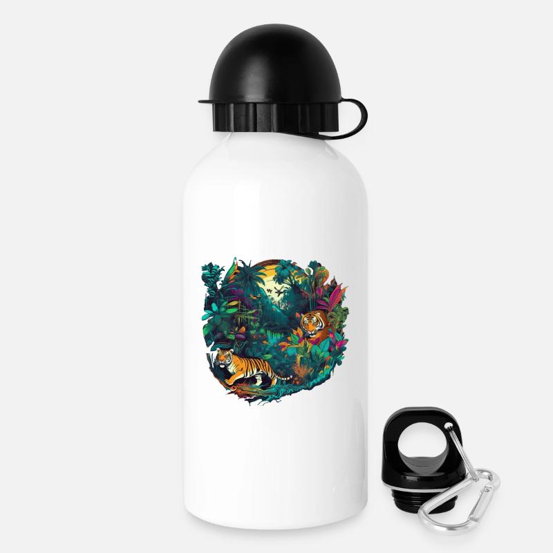 Jungle - Gourde avec bouchon 500 ml - blanc