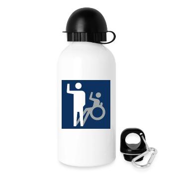 Nicht alle Behinderungen sind sichtbar * - Trinkflasche mit Deckel 500 ml - Weiß - Rechts