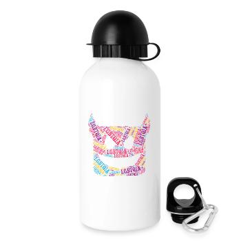 LGBTQIA+ T-Shirt Devil Word Cloud Gay Pride LGBT - Drinks Bottle with Lid 500 ml - white - Right