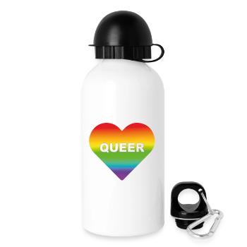 Being Queer Transgender - Drinks Bottle with Lid 500 ml - white - Right