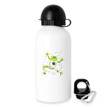 Dancing frog - Trinkflasche mit Deckel 500 ml - Weiß - Rechts