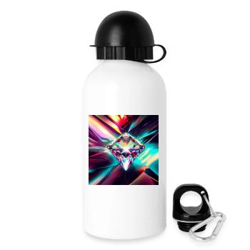 Diamant - Trinkflasche mit Deckel 500 ml - Weiß - Rechts