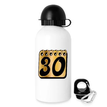 Thirty - 30th Birthday - Drinks Bottle with Lid 500 ml - white - Right