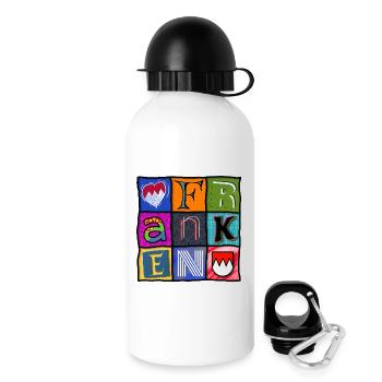 Franconie - Pop Art - Cool - Gourde avec bouchon 500 ml - blanc - Droite