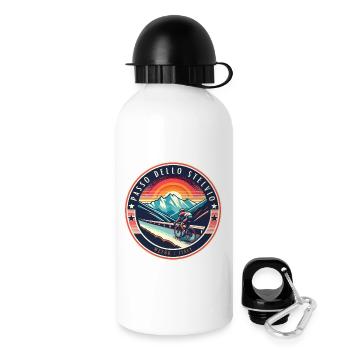 Passo dello Stelvio Alpine Power for Cyclists - Drinks Bottle with Lid 500 ml - white - Right
