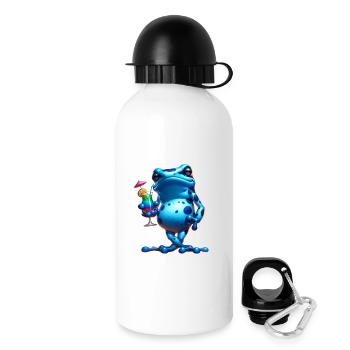 Poison dart frog - Drinks Bottle with Lid 500 ml - white - Right