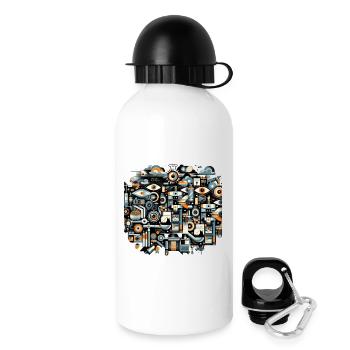 Indriustrial-Technologie - Trinkflasche mit Deckel 500 ml - Weiß - Rechts