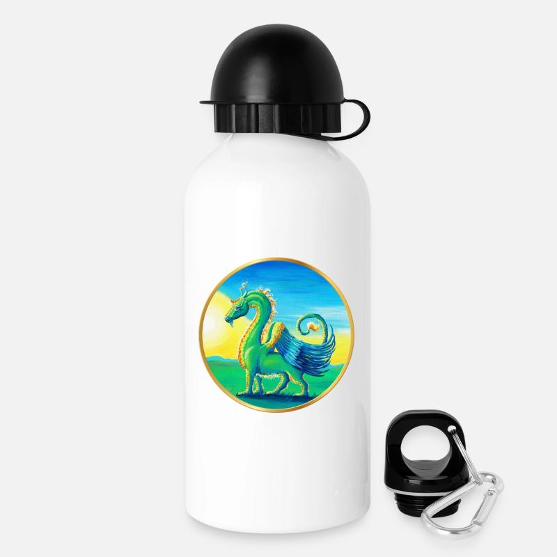 Dragon Farah - Sonja Ariel von Staden - Drinks Bottle with Lid 500 ml - white