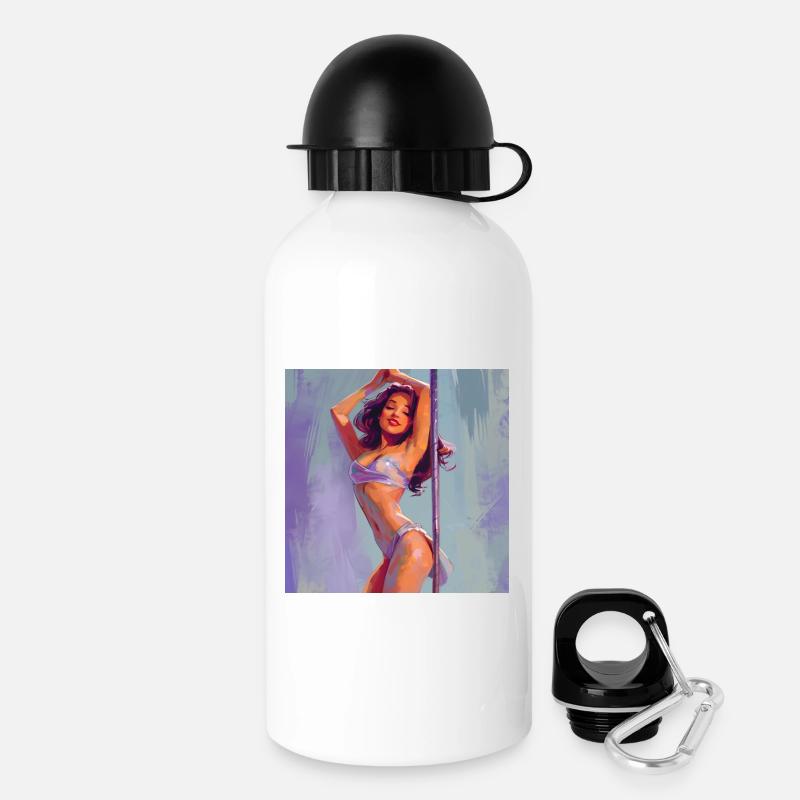 Poledancer feelin' herself - Drinks Bottle with Lid 500 ml - white