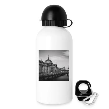 Fish Auction Hall Fish Market Hamburg Elbe Poster - Drinks Bottle with Lid 500 ml - white - Right