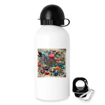 Zen Ornament - Drinks Bottle with Lid 500 ml - white - Right
