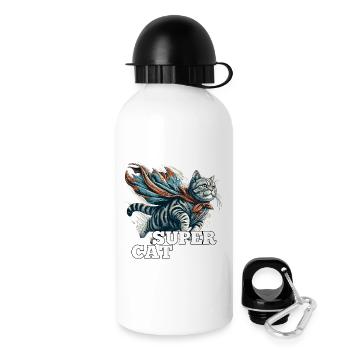 Super Cat British Shorthair BKH Tabby - Drinks Bottle with Lid 500 ml - white - Right