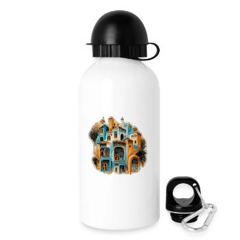 Enchanting Moorish building in blue tones - Drinks Bottle with Lid 500 ml - white - Right