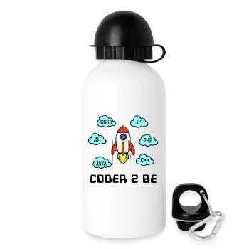 Open Source Developer Css C++ Php Java Coden - Trinkflasche mit Deckel 500 ml - Weiß - Rechts