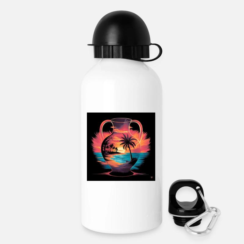 Tropical Sunset Vase - Gourde avec bouchon 500 ml - blanc