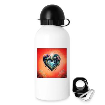 Wonderful heart of nature. - Drinks Bottle with Lid 500 ml - white - Right