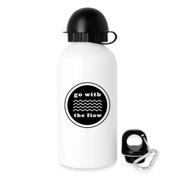 Nager - Suivre le courant - Gourde avec bouchon 500 ml - blanc - Droite