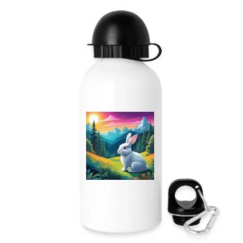 Lapin - Gourde avec bouchon 500 ml - blanc - Droite