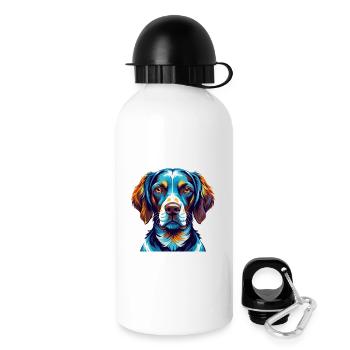 Ariege Pointer Hund Rasse Bunte Karikatur Kawaii - Trinkflasche mit Deckel 500 ml - Weiß - Rechts