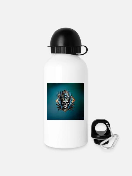 Skull that embodies the mystical aura - Drinks Bottle with Lid 500 ml - white