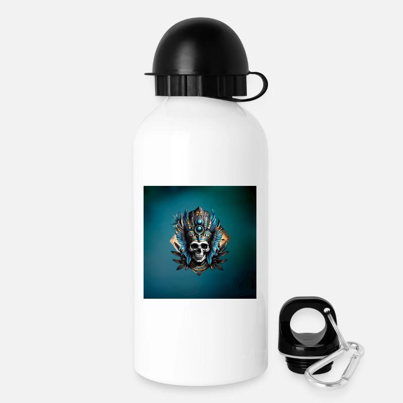 Skull that embodies the mystical aura - Drinks Bottle with Lid 500 ml - white