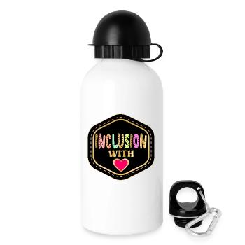 L’INCLUSION AVEC AMOUR - Gourde avec bouchon 500 ml - blanc - Droite