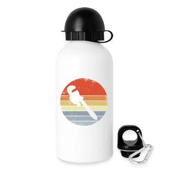 Rohrzange Vintage Look - Trinkflasche mit Deckel 500 ml - Weiß - Rechts