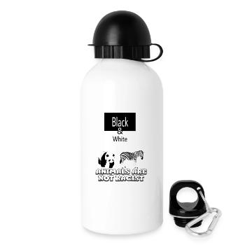 Black & White - Gourde avec bouchon 500 ml - blanc - Droite