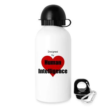 human intelligence - Gourde avec bouchon 500 ml - blanc - Droite