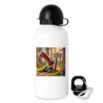 Penis Pimmel Schwanz Shneedle Woods - Trinkflasche mit Deckel 500 ml - Weiß - Rechts